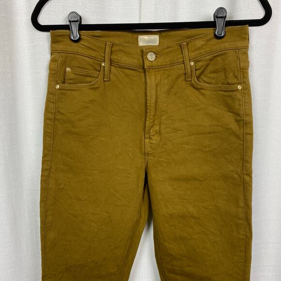 Mother The Mid Rise Dazzler Ankle Fray Jean in Play Date Brown Sz.29 - Picture 6 of 16